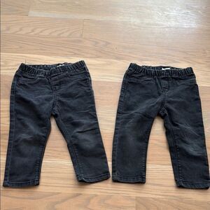Osh kosh black jegging pants 24M